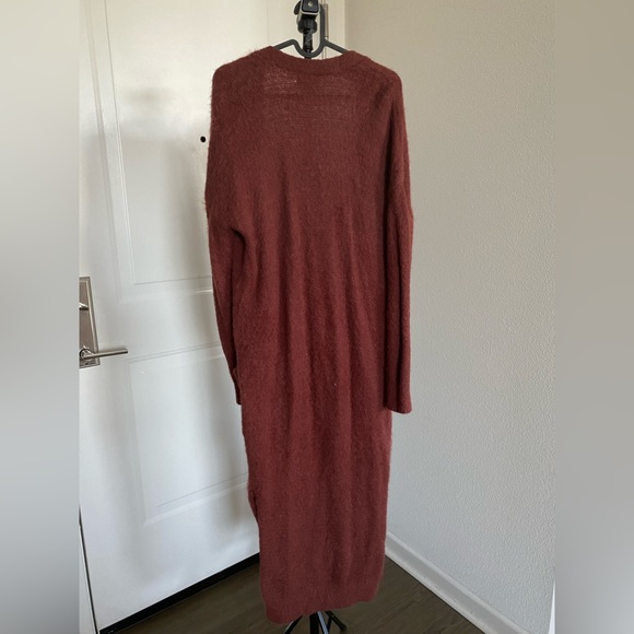 Burnt orange long sleeve and long in length sweater - Picture 2 of 2